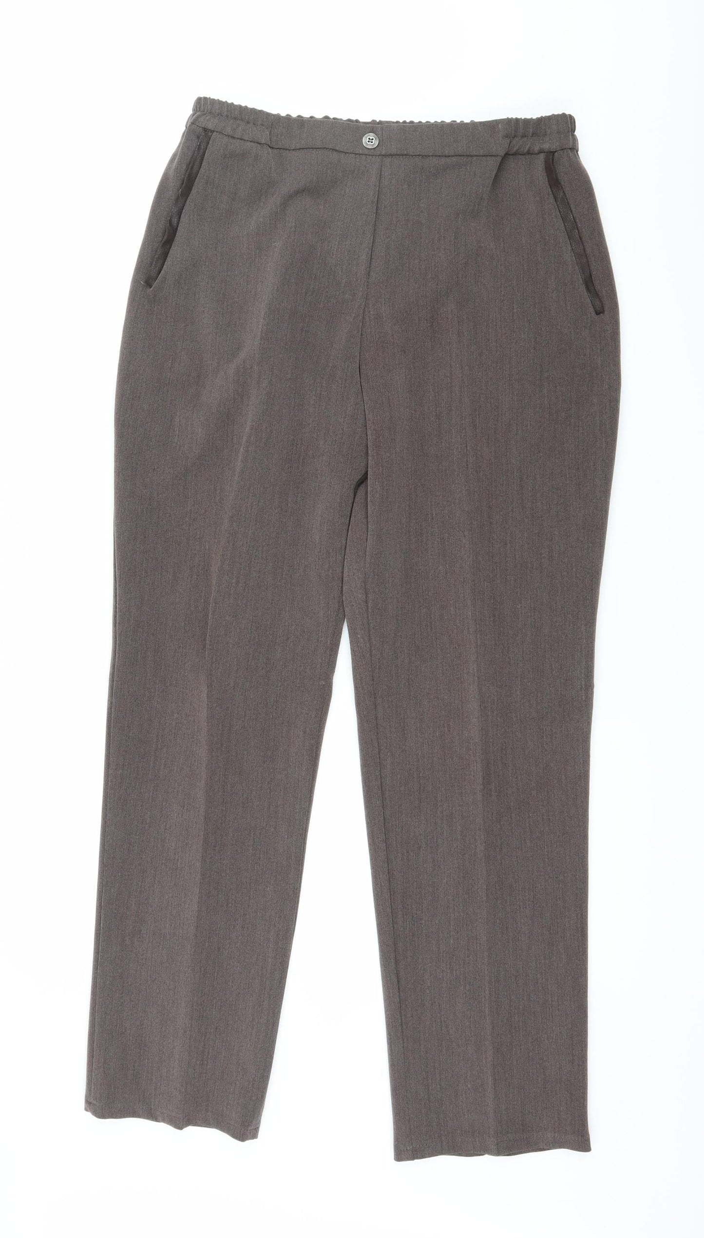 Womens UK Size 14 Afibel Regular Fit  Grey Trousers