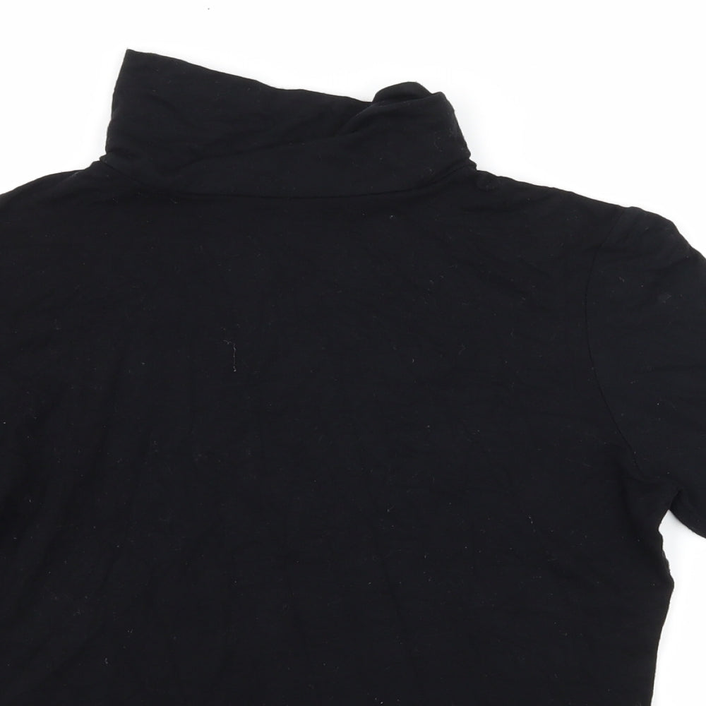 Womens UK Size 8 Dorothy Perkins Black Basic T-Shirt