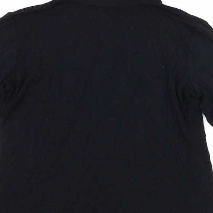 Womens UK Size 8 Dorothy Perkins Black Basic T-Shirt