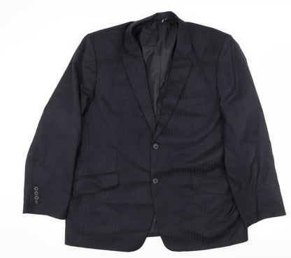 Mens UK Size XL Preworn Regular Blue Suit Jacket