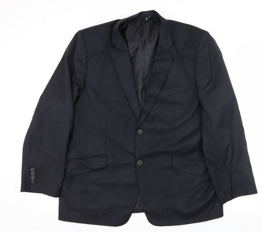 Mens UK Size XL Preworn Regular Blue Suit Jacket