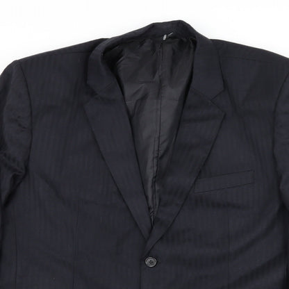 Mens UK Size XL Preworn Regular Blue Suit Jacket