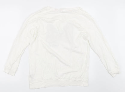 Womens UK Size 10 Disney White Pullover Sweatshirt