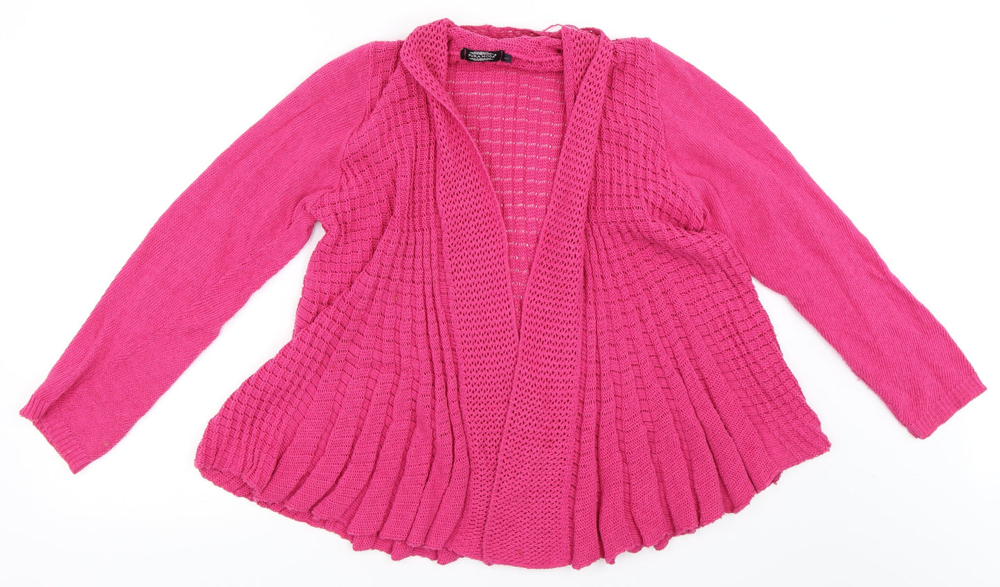 Pura Moda Womens Pink   Cardigan Jumper Size L