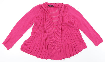 Pura Moda Womens Pink   Cardigan Jumper Size L