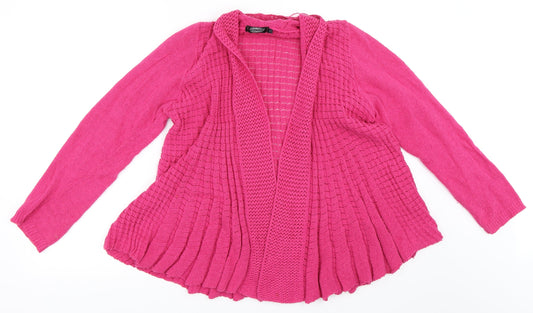 Pura Moda Womens Pink   Cardigan Jumper Size L