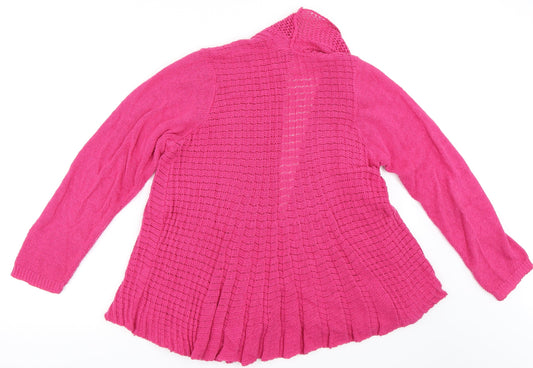 Pura Moda Womens Pink   Cardigan Jumper Size L