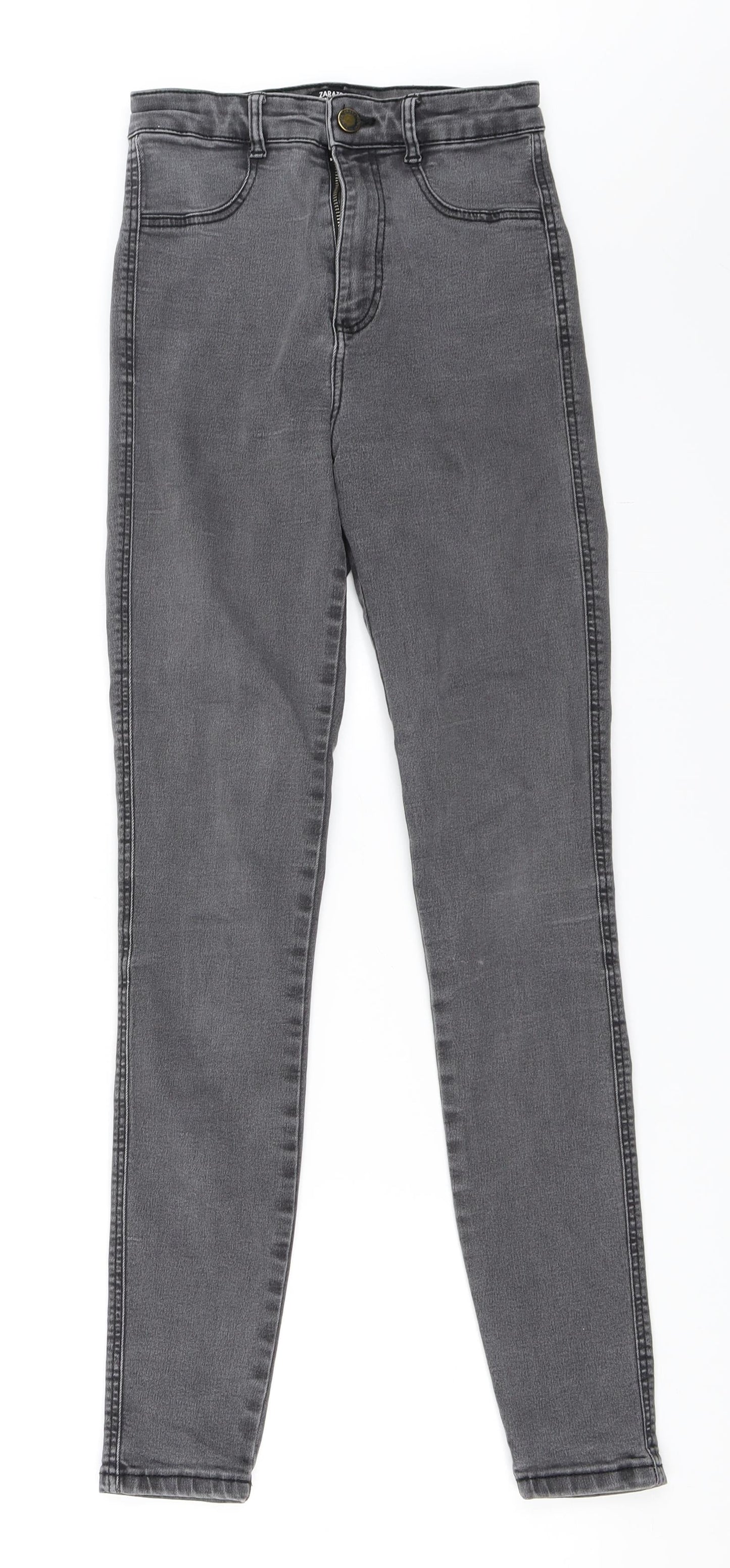 Zara Womens Black  Denim Skinny Jeans Size 34 L28 in