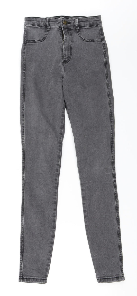 Zara Womens Black  Denim Skinny Jeans Size 34 L28 in