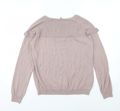 Next Womens Pink  Knit Pullover Jumper Size 14