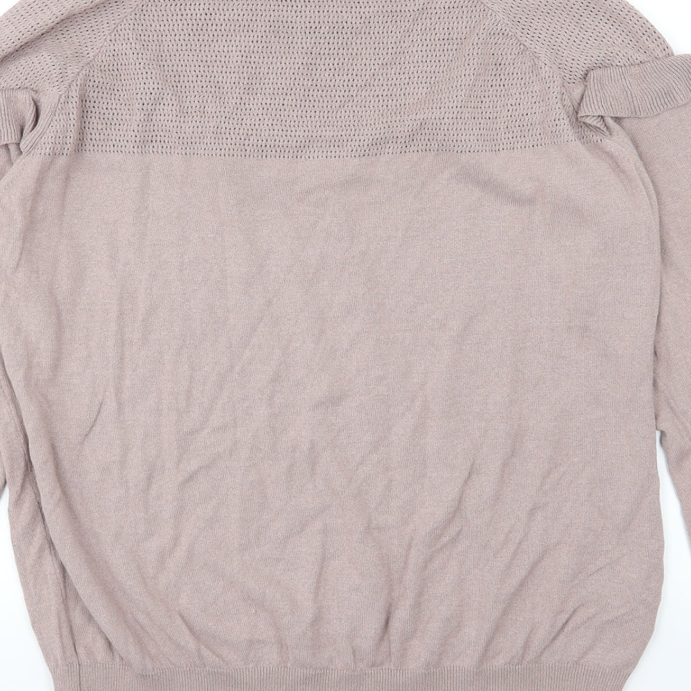 Next Womens Pink  Knit Pullover Jumper Size 14