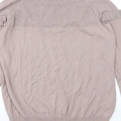 Next Womens Pink  Knit Pullover Jumper Size 14