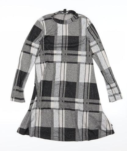 Atmosphere Womens Grey Striped Jersey T-Shirt Dress  Size 10