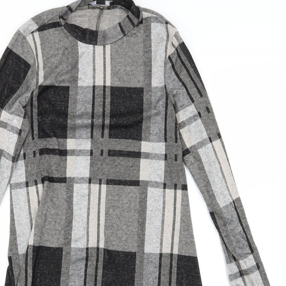 Atmosphere Womens Grey Striped Jersey T-Shirt Dress  Size 10