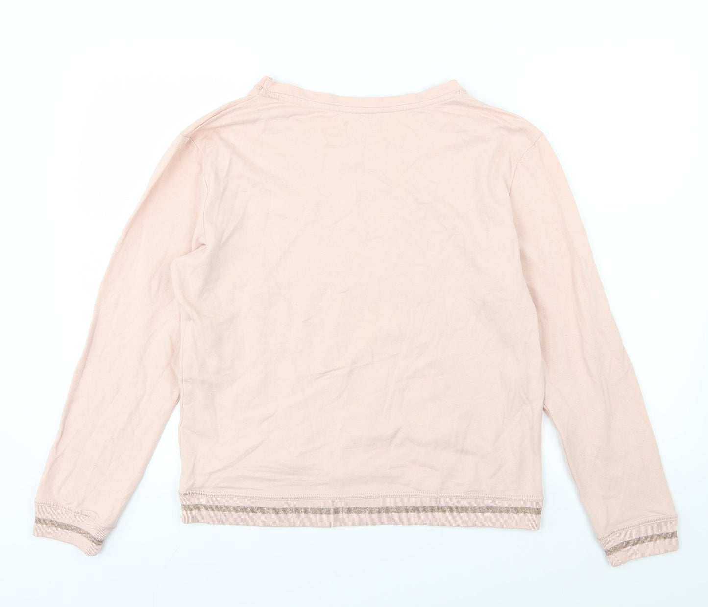 F&F Womens Pink  Jersey Pullover Sweatshirt Size 12  - Relax