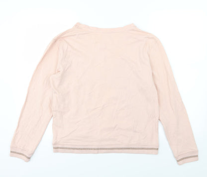 F&F Womens Pink  Jersey Pullover Sweatshirt Size 12  - Relax
