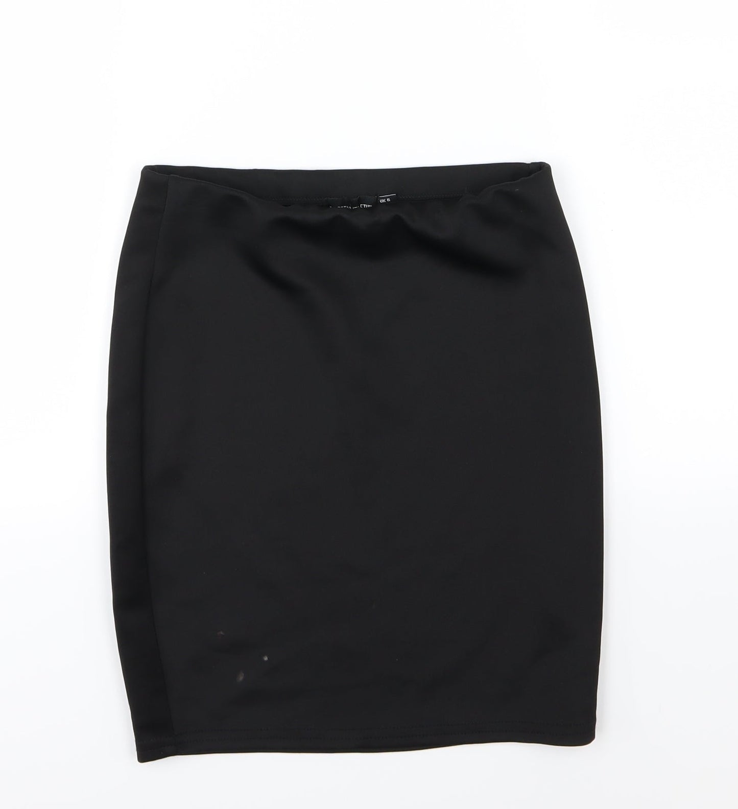 PRETTYLITTLETHING Womens Black   Bandage Skirt Size 8