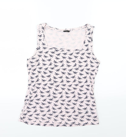 M&Co Womens Pink  Jersey Basic T-Shirt Size 16