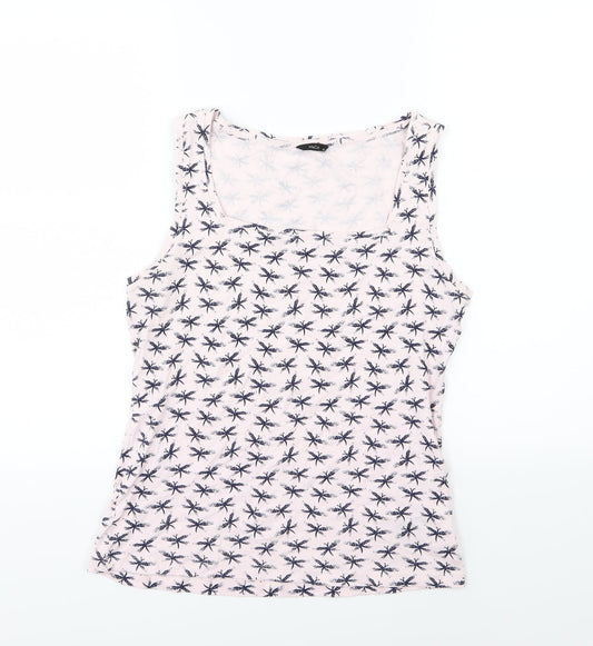 M&Co Womens Pink  Jersey Basic T-Shirt Size 16