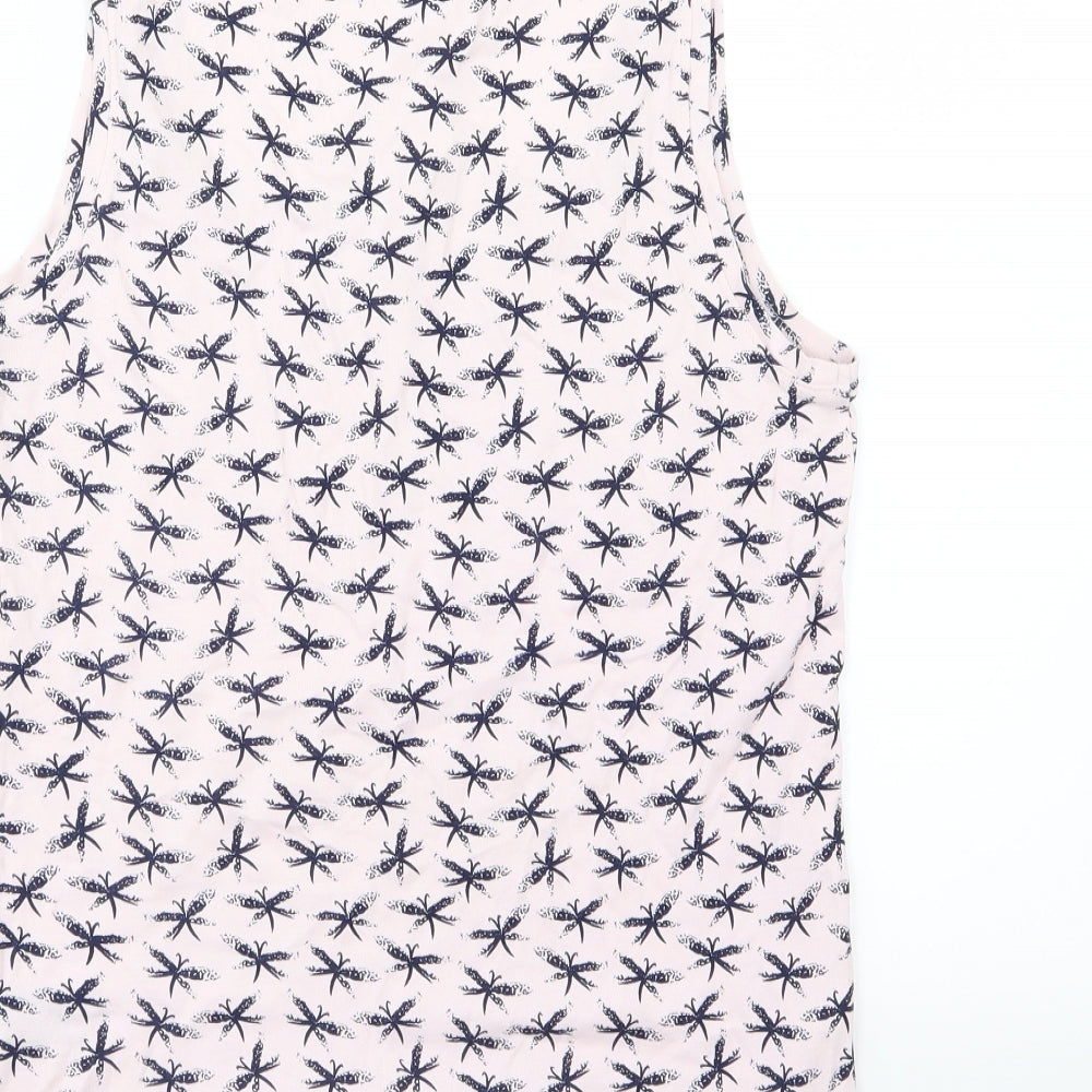 M&Co Womens Pink  Jersey Basic T-Shirt Size 16