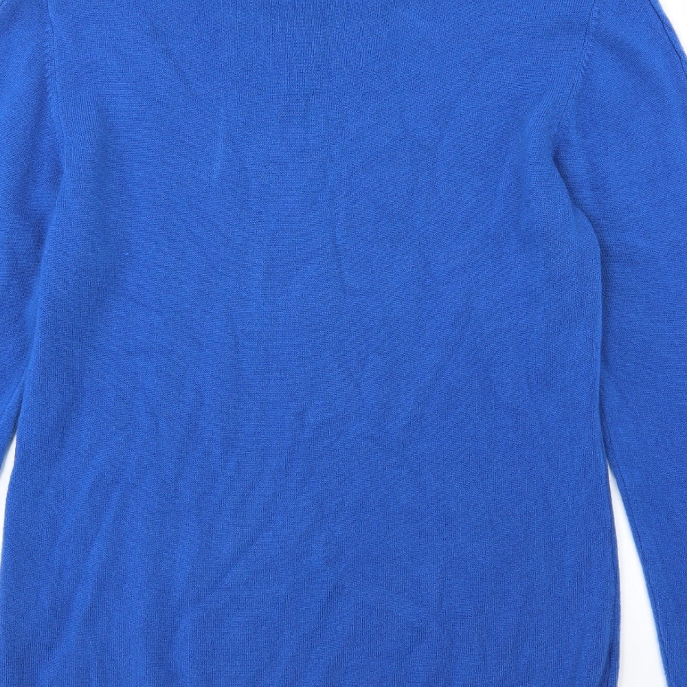 Anna Rose Womens Blue Argyle/Diamond Knit Pullover Jumper Size XL