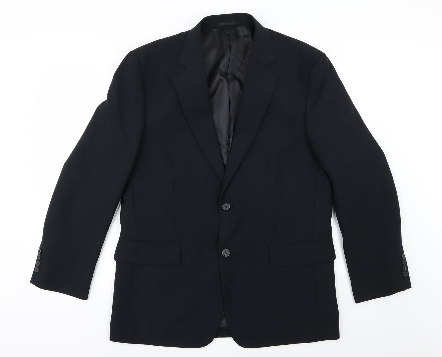 Mens UK Size 42 Premier MAN Regular Black Suit Jacket