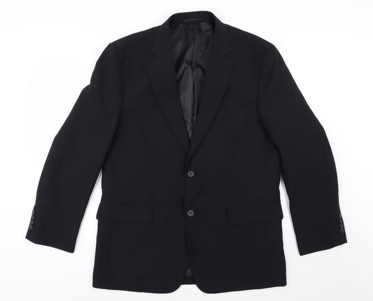 Mens UK Size 42 Premier MAN Regular Black Suit Jacket