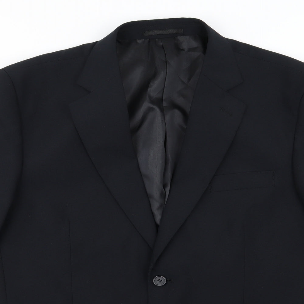Mens UK Size 42 Premier MAN Regular Black Suit Jacket