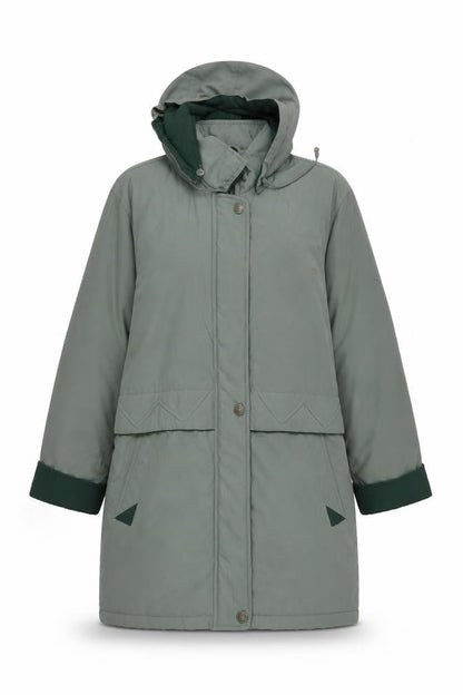 Womens UK Size 10 Compliments Green Overcoat