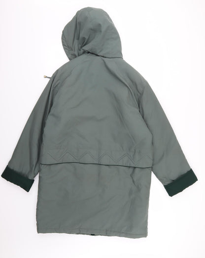 Womens UK Size 10 Compliments Green Overcoat