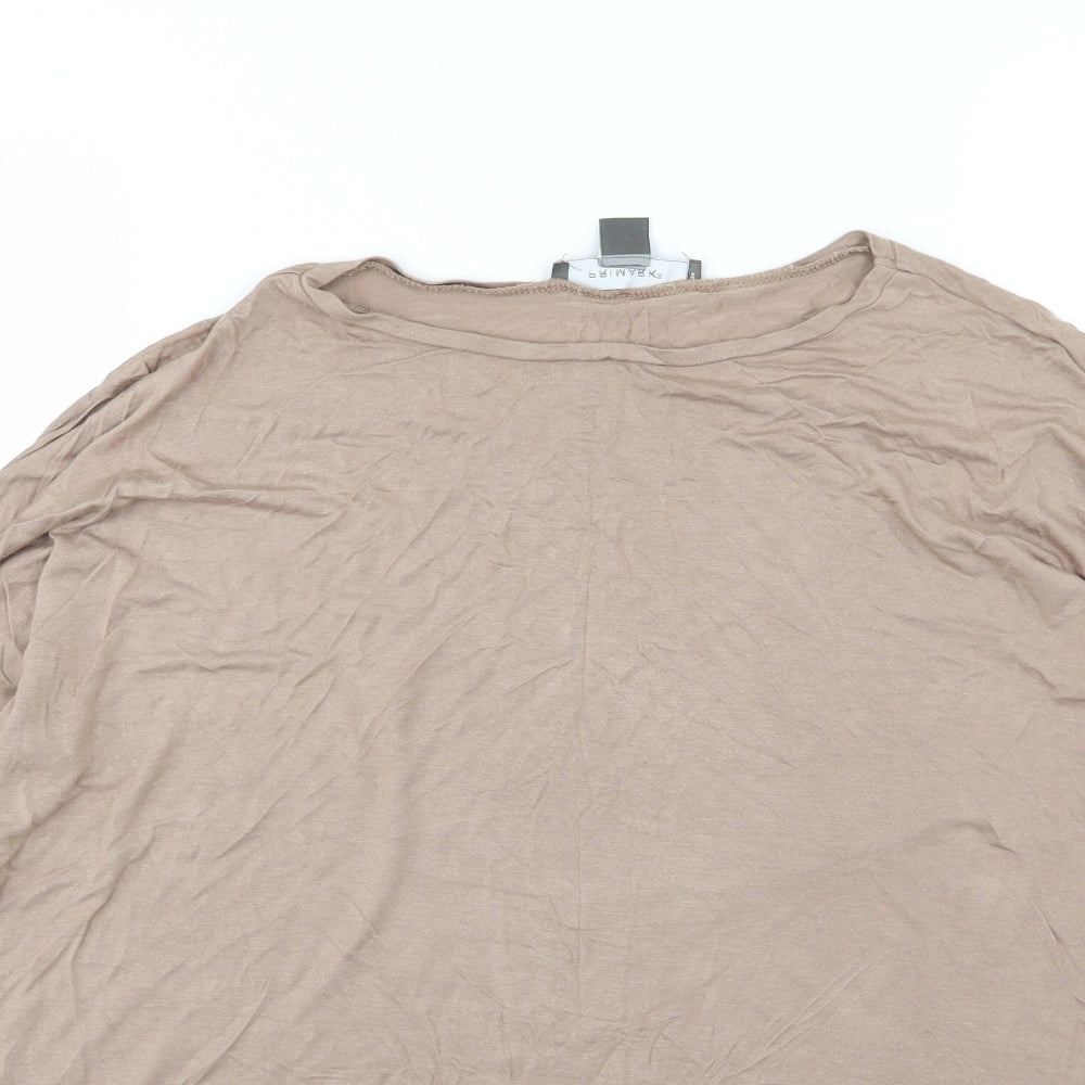 Primark Womens Beige   Basic T-Shirt Size S