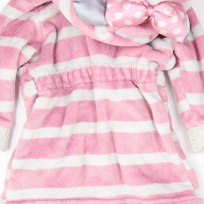 Disney Boys White Striped   Nightshirt Size 9-10 Years