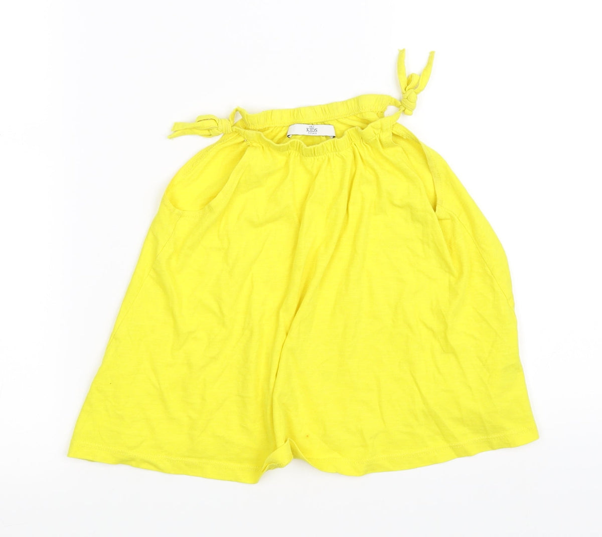 Marks & Spencer  Girls Yellow   Basic T-Shirt Size 5-6 Years
