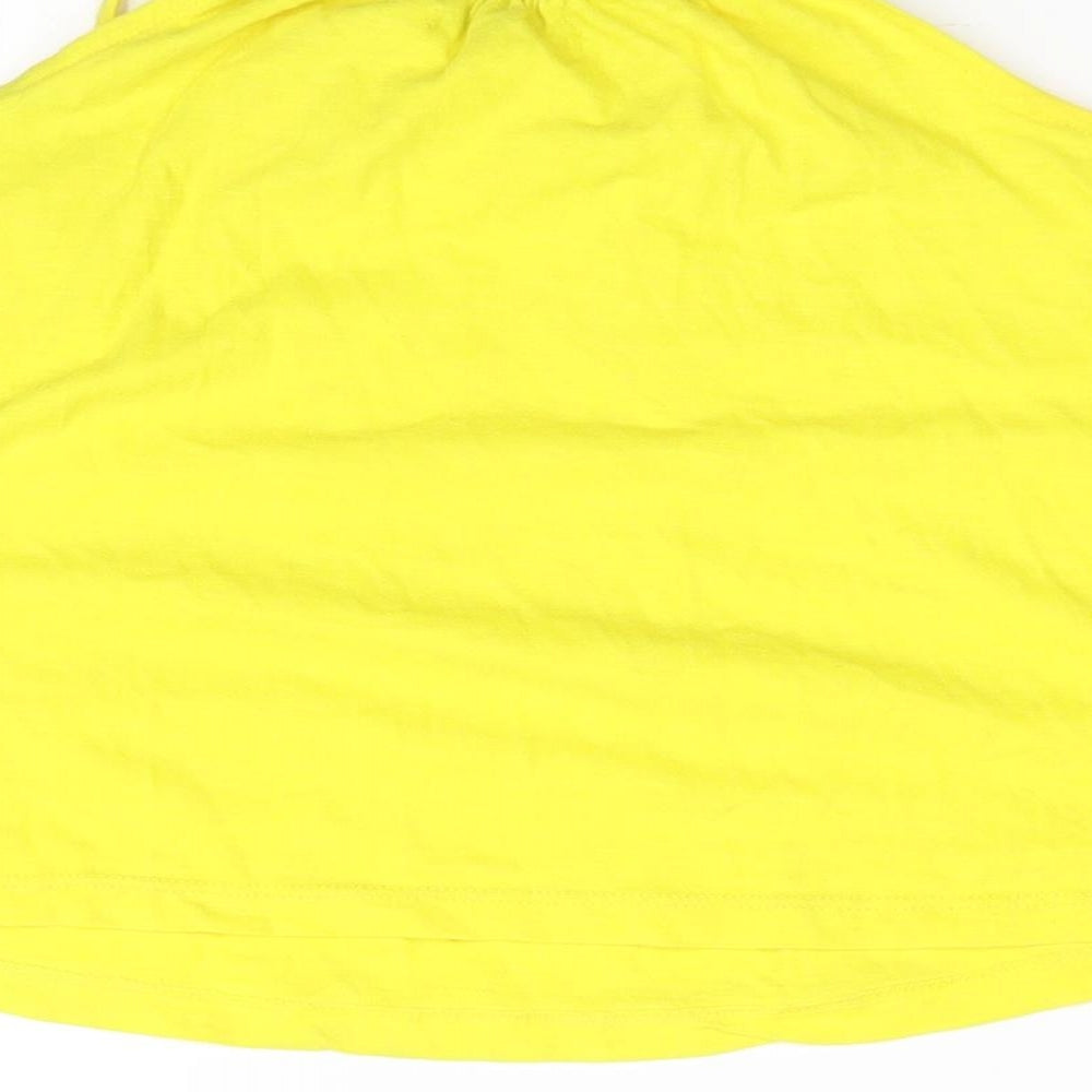 Marks & Spencer  Girls Yellow   Basic T-Shirt Size 5-6 Years