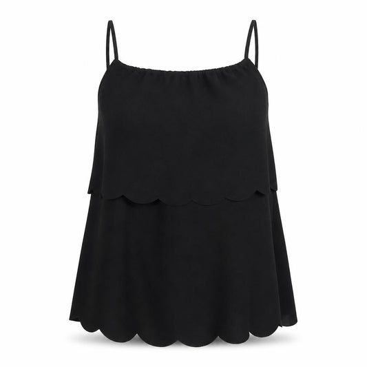Womens UK Size 12 Boohoo Black Basic Blouse