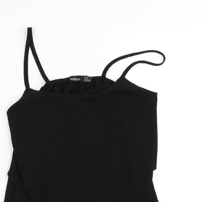 Womens UK Size 12 Boohoo Black Basic Blouse