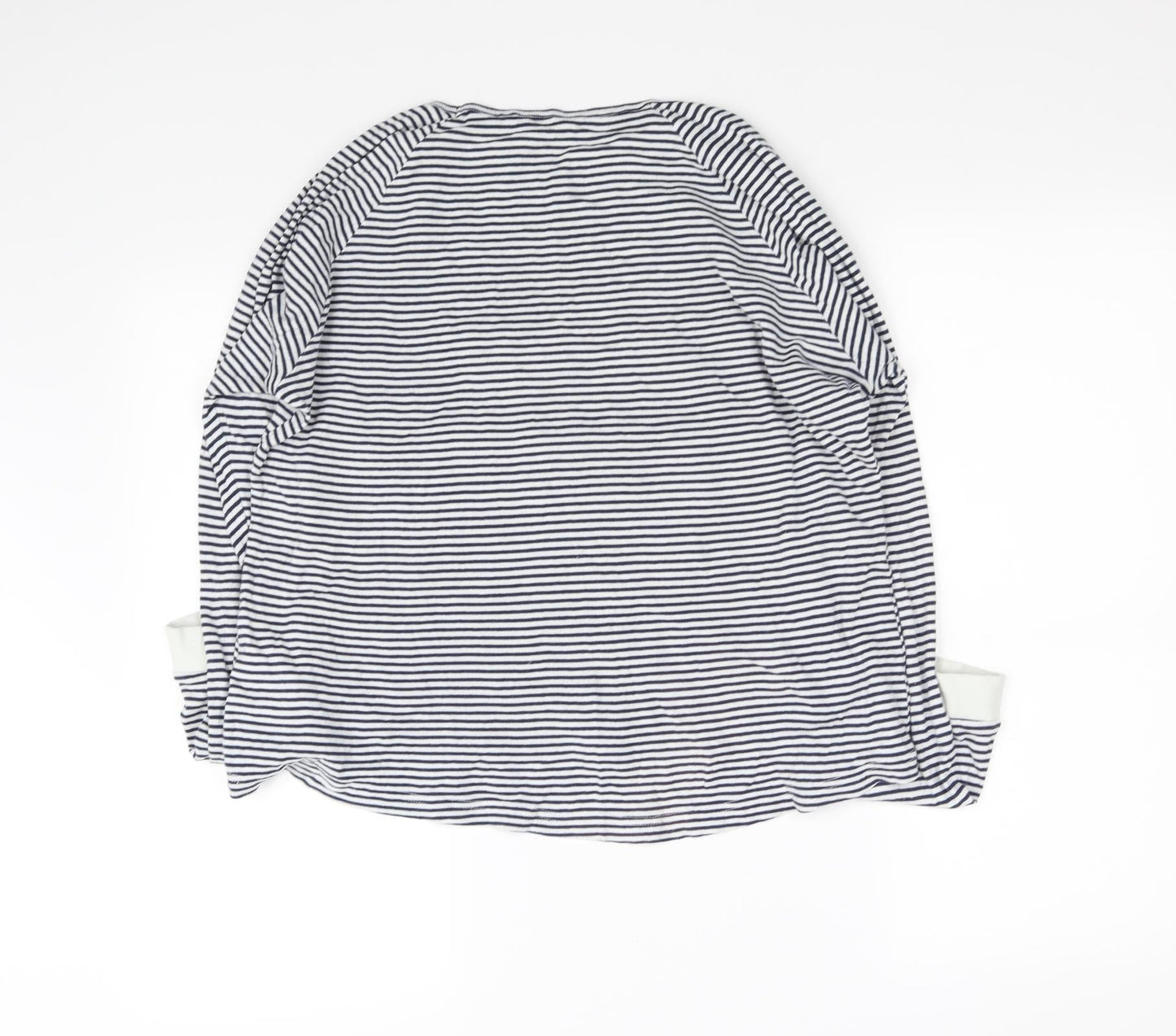 pre worn Womens Black Striped  Pullover Jumper Size L