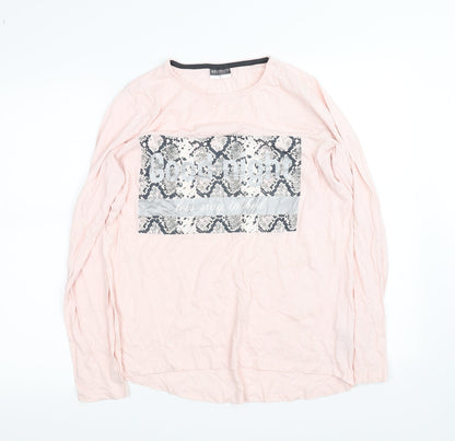 Womens UK Size L Beloved Pink Basic T-Shirt