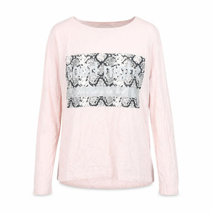 Womens UK Size L Beloved Pink Basic T-Shirt