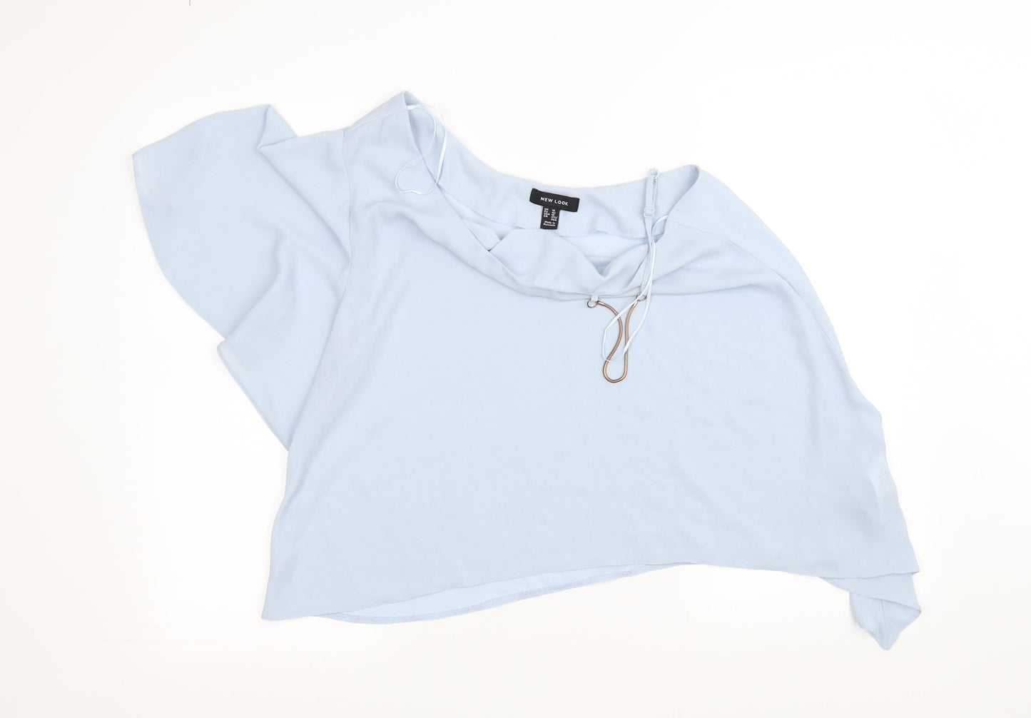 Womens UK Size 14 New Look Blue Basic Blouse