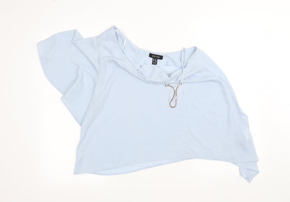 Womens UK Size 14 New Look Blue Basic Blouse