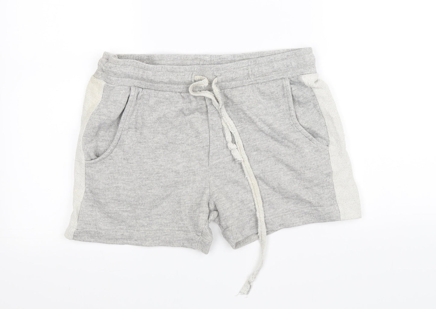 Boohoo Womens Grey   Cut-Off Shorts Size M