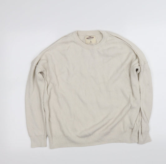 Hollister Womens Beige   Pullover Jumper Size XS