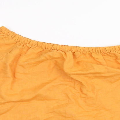m&s Womens Yellow   Basic Blouse Size 14