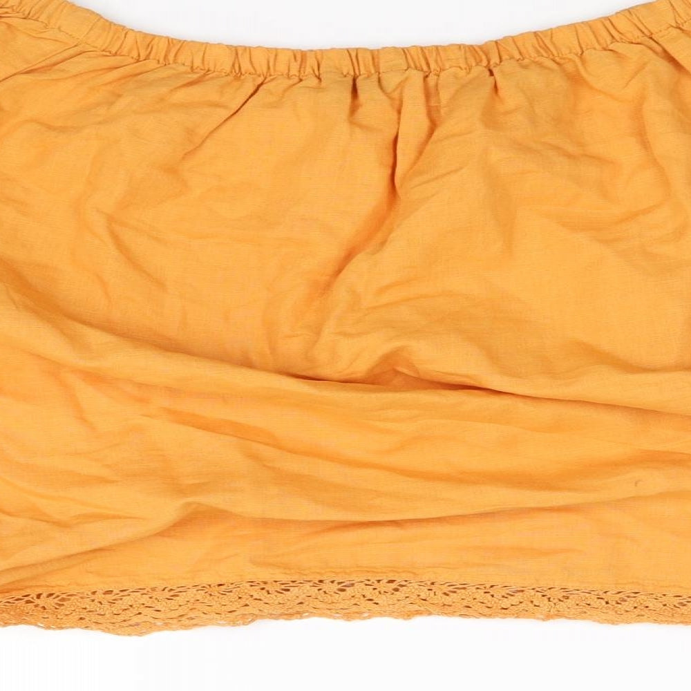 m&s Womens Yellow   Basic Blouse Size 14