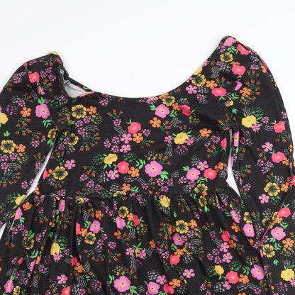 Womens UK Size 6 ASOS Black Basic Blouse