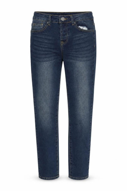 Womens UK Size 30 in Boohoo Regular Fit Straight Blue Jeans