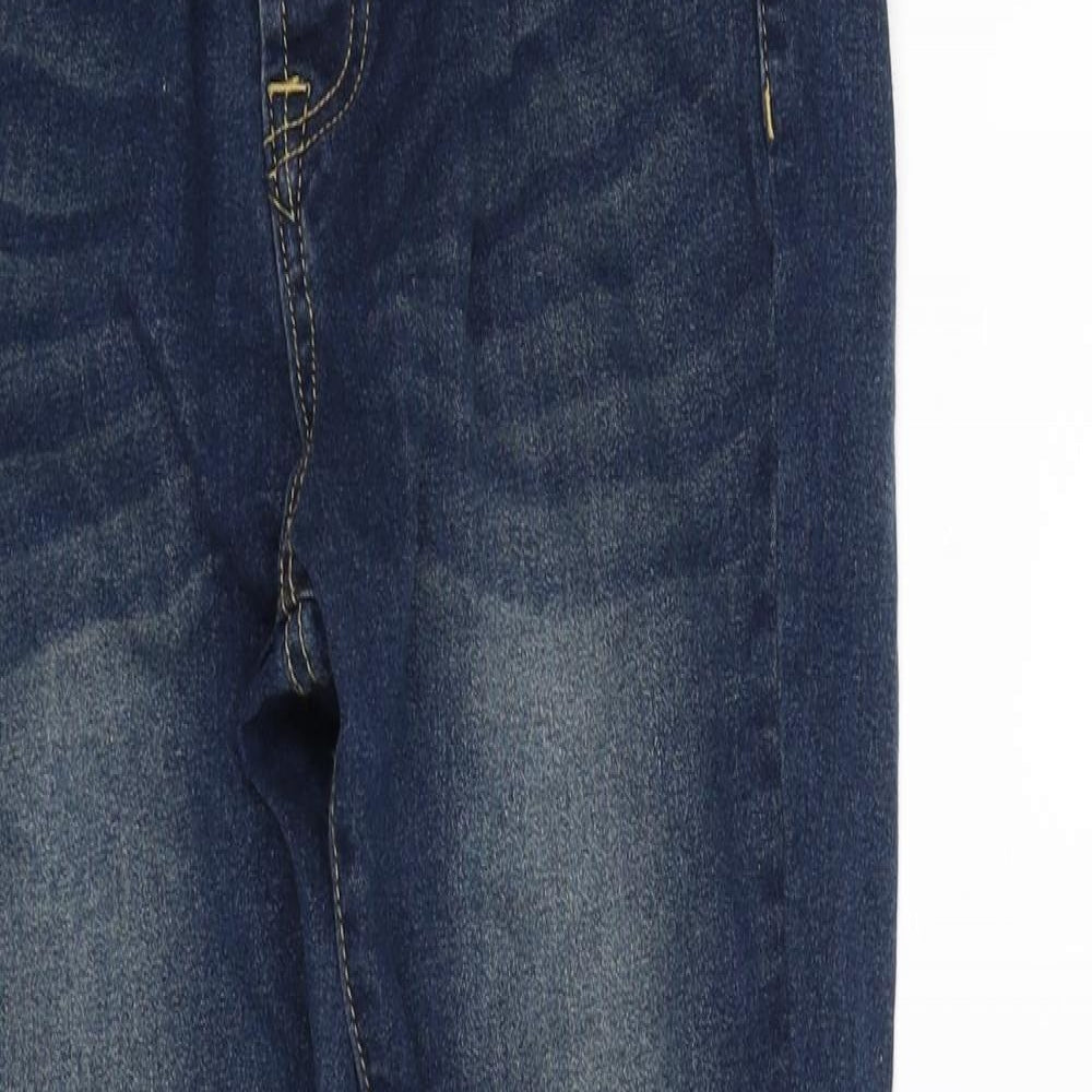 Boohoo Womens Blue   Straight Jeans Size 30 in L30 in