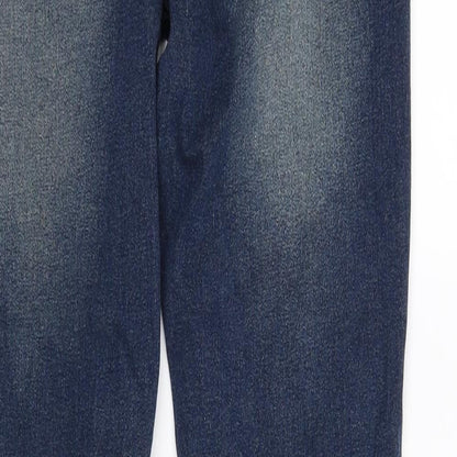 Boohoo Womens Blue   Straight Jeans Size 30 in L30 in