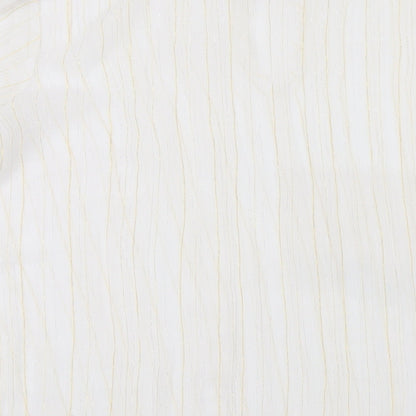 Womens UK Size 16 Canvas White Basic Blouse